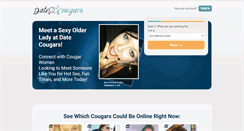Desktop Screenshot of datecougars.com
