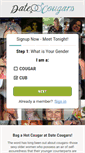 Mobile Screenshot of datecougars.com